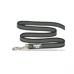 Julius-K9 gumírozott póráz, fekete / 14 mm  1.2 m