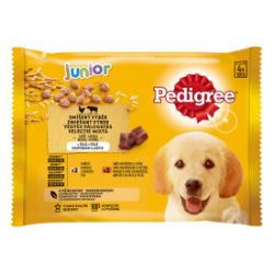 Pedigree Junior alutasakos eledel csirkével és rizzsel, marhával és rizzsel  1 db
