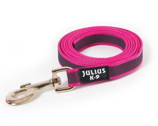 Julius-K9 gumírozott póráz, pink / 20 mm  1.2 m