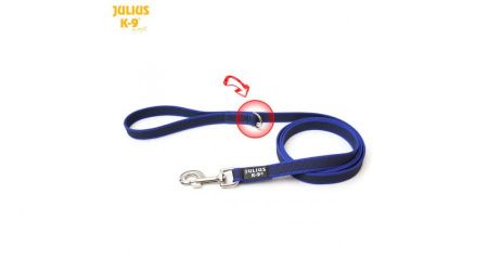 Julius-K9 gumírozott póráz, kék 2 m/20 mm  2 m