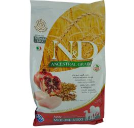 N&D Ancestral Grain Dog Adult Medium & Maxi Chicken & Pomegranate  2.5 kg