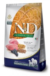 N&D Ancestral Grain Dog Adult Medium & Maxi Lamb & Blueberry  12 kg