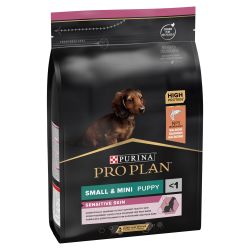 Pro Plan Puppy Small & Mini Sensitive Skin Optiderma  3 kg