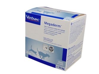 Virbac Megaderm oldat 10 kg alatti kutyák ás macskák részére 28 x  4 ml