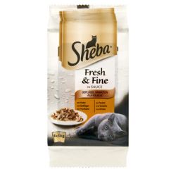 Sheba Fresh & Fine csirkével és pulykával 6 x  50 g