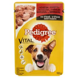 Pedigree alutasakos eledel marhával és báránnyal 24 x  100 g