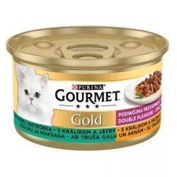 Gourmet Gold Duó élmény nyúllal és májjal   85 g