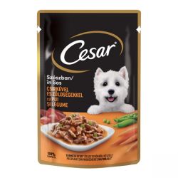 Cesar alutasakos eledel csirkével és zöldséges raguval 24 x  100 g