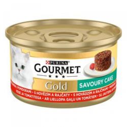 Gourmet Gold konzerves eledel marhahússal és paradicsommal  85 g