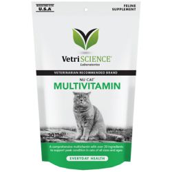 VetriScience Nu Cat Multivitamin rágótabletta  30 tabletta