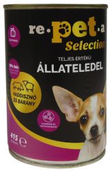 Repeta Selection vaddisznós és bárányos konzerv kutyáknak sütőtökkel  415 g