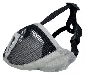 Trixie szájkosár rövid orra - szürke  S-M - 31 cm