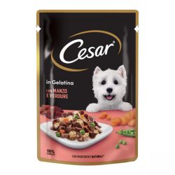 Cesar alutasakos eledel marhával és zöldséges raguval 24 x  100 g