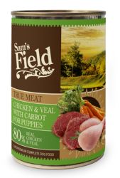 Sam's Field True Meat Chicken & Veal with Carrot for Puppies konzerves eledel  400 g