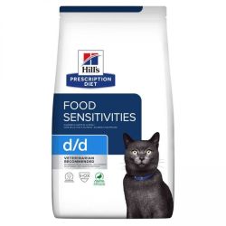 Hill's Prescription Diet d/d Food Sensitivities száraz macskatáp, kacsa & zöldborsó  1.5 kg