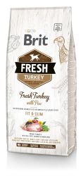 Brit Fresh Overweight & Senior Dogs Fit & Slim - Pulyka és borsó  2.5 kg
