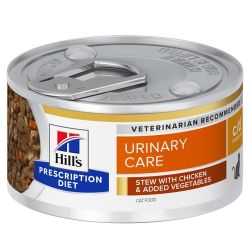 Hill's Prescription Diet c/d Multicare Urinary Care Chicken & Vegetable Stew macskatáp - konzerv 82 g