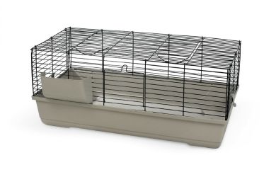 Baldo nyúlketrec  Fekete- Drapp - 100x53x46 cm