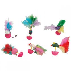 Flamingo tollas macskajáték  12 cm