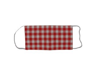 Szőtt szájmaszk - 2 rétegű (mosható) 1 db  Piros 