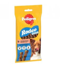Pedigree Rodeo Duos Beef & Cheese - jutalomfalat marha és sajt ízesítéssel  123 g