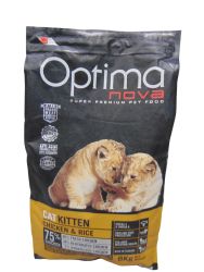 Visán Optimanova Cat Kitten Chicken & Rice  8 kg
