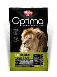 Visán Optimanova Cat Hairball Chicken & Rice  2 kg
