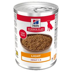 Hill's Science Plan Adult Light Original kutyatáp - konzerv  370 g