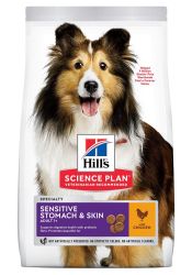 Hill's Science Plan Sensitive Stomach & Skin száraz kutyatáp  14 kg