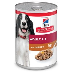 Hill's Science Plan Adult kutyatáp, pulyka - konzerv  370 g