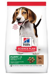 Hill's Science Plan Puppy Medium száraz kutyatáp, bárány és rizs  2.5 kg