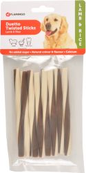 Flamingo Duetto Twisted Sticks - bárányos és rizses csavart rudak  85 g