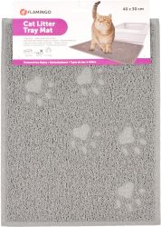 Flamingo macska wc kilépő - Tumbi szürke  40x30 cm