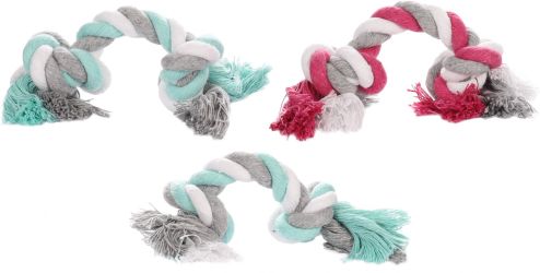 Flamingo Jim Playing Rope - rágókötél mini mix 3 x  17 cm