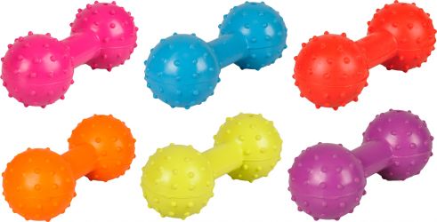 Flamingo Rubber Dumbell - gumi súlyzó csengővel  12 cm