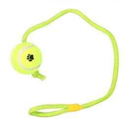 Flamingo kutyajáték - tappancsos teniszlabda kötéllel  1 db