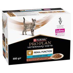 Pro Plan Veterinary Diets NF Renal Function Advanced Care Salmon nedves eledel macskák számára - lazacos 10 x  85 g