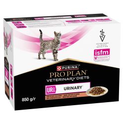 Pro Plan Veterinary Diets UR St/Ox Urinary Salmon nedves eledel macskák számára - lazacos 10 x  85 g