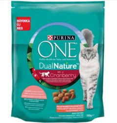 Purina ONE DualNature Cranberry lazaccal  750 g