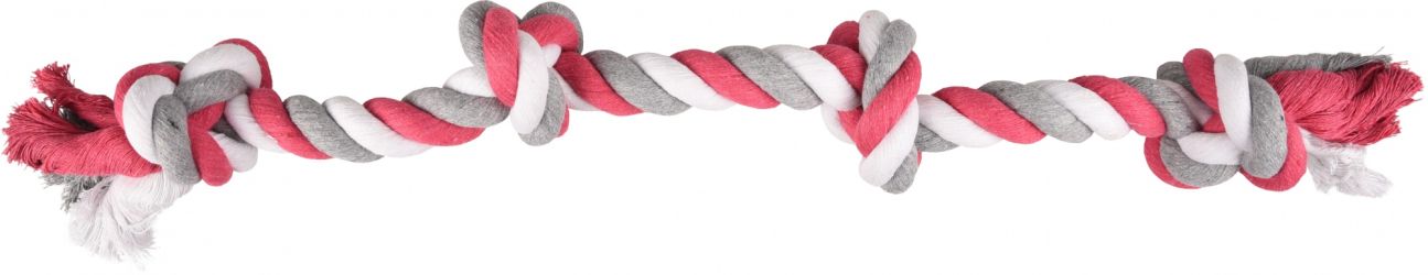Flamingo Jim Playing Rope - rágókötél 4 csomóval  60 cm