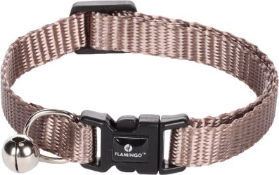 Flamingo Ziggi nyakörv macskáknak - taupe  1 db