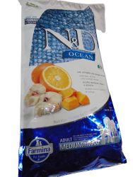 N&D Ocean Dog Adult Medium & Maxi Codfish, Pumpkin & Orange  12 kg