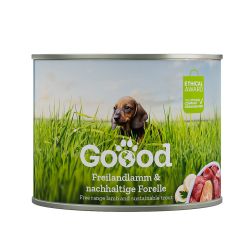 Goood Junior Mini Freilandlamm & Nachhaltige Forelle - bárányos és pisztrángos konzerv  200 g