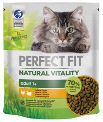 Perfect Fit Natural Vitality Adult 1+ macskaeledel csirkével és pulykával  650 g