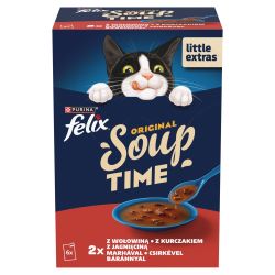Felix Soup Házias Válogatás marhával, csirkével, báránnyal 6 x  48 g