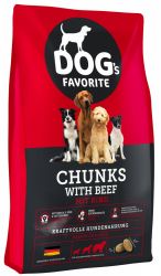 Dog’s Favorite Chunks with Beef  15 kg