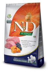 N&D Pumpkin Dog Adult Medium & Maxi Lamb & Blueberry  12 kg