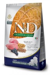 N&D Ancestral Grain Dog Puppy Medium & Maxi Lamb & Blueberry  12 kg