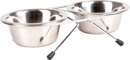 Flamingo Arjun duo fémtál - ezüst 2 x 220 ml   1 db