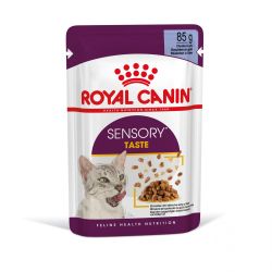 Royal Canin Sensory Taste - zselés nedves táp felnőtt macskák részére 12 x  85 g
